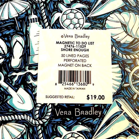 VERA BRADLEY Magnetic To Do List - Picture 3 of 4